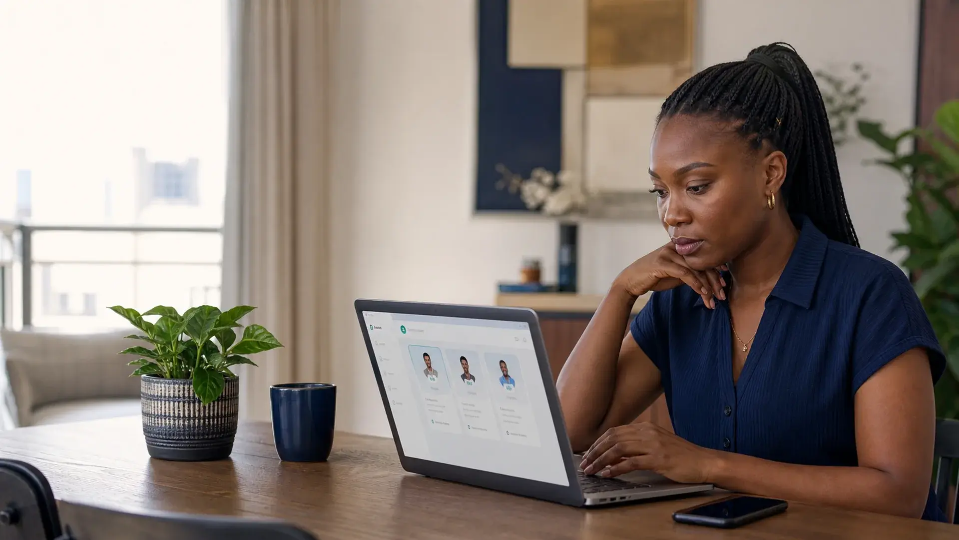Nigerian patient comparing verified doctors before booking online care