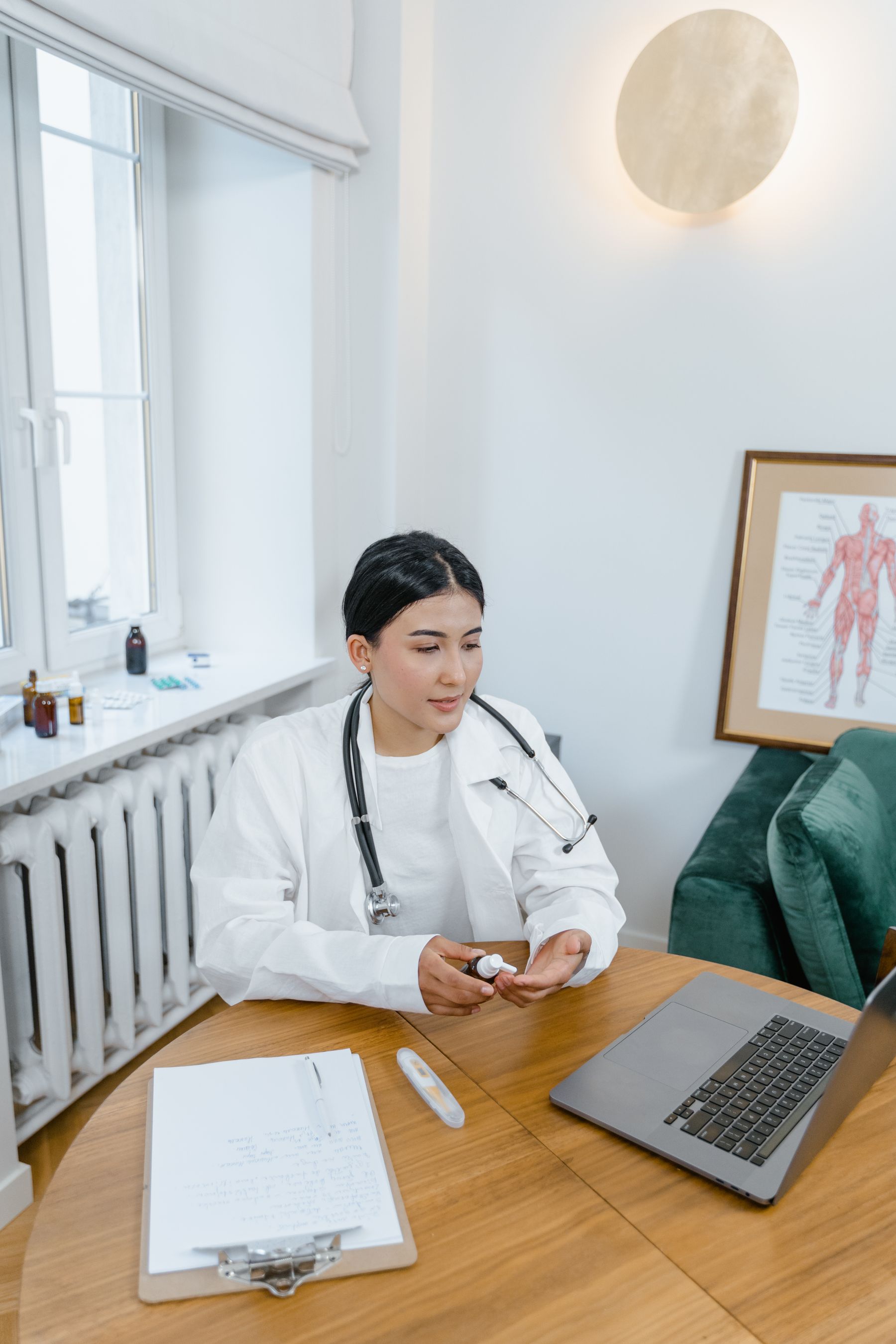 Nigerian doctor preparing to provide specialist healthcare