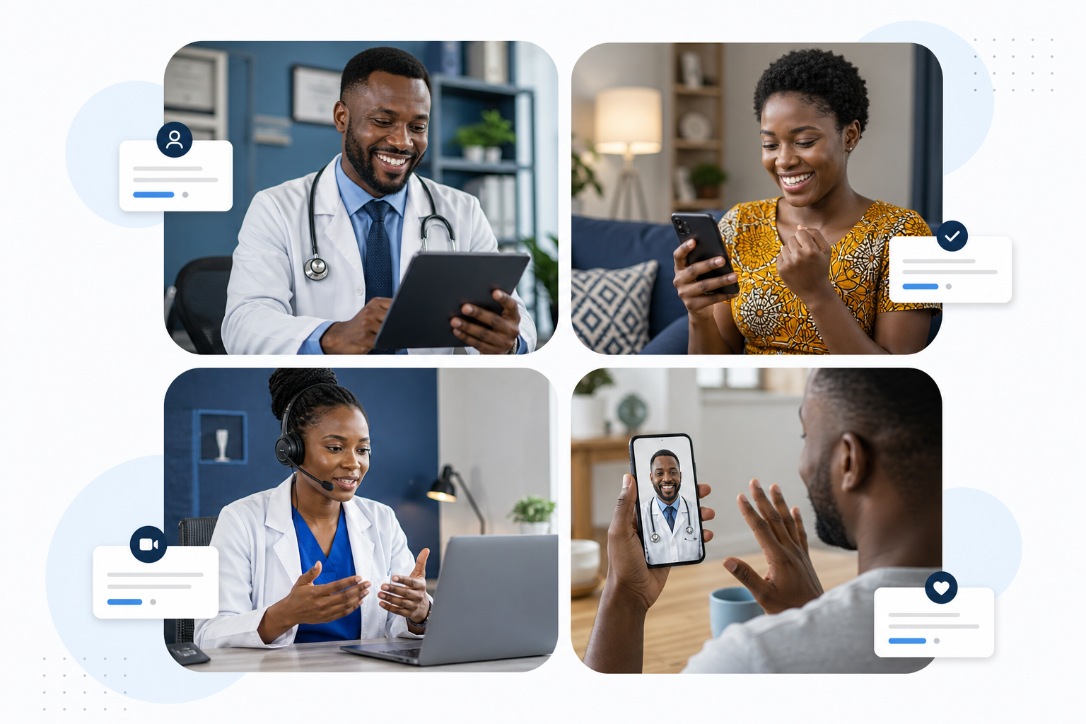 Doctors using MyDoctor24 to provide online healthcare
